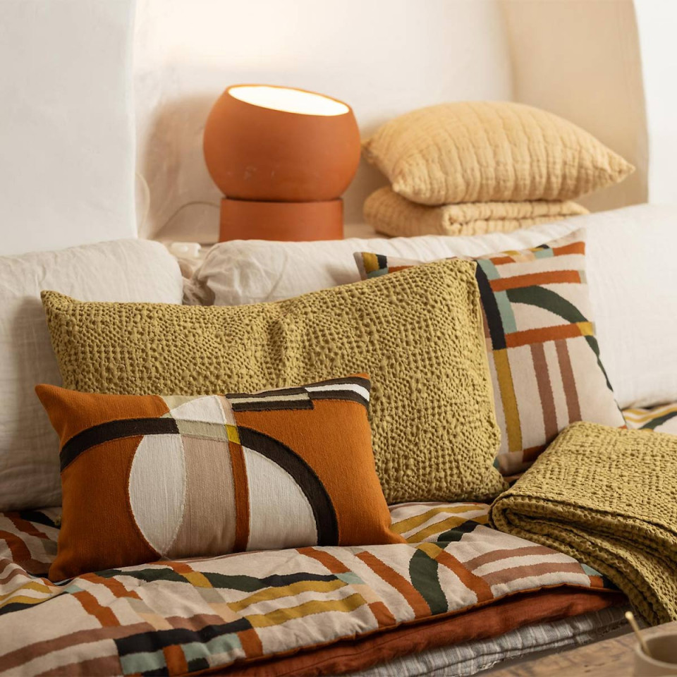 Coussin en Coton Nid d'Abeille TANA  