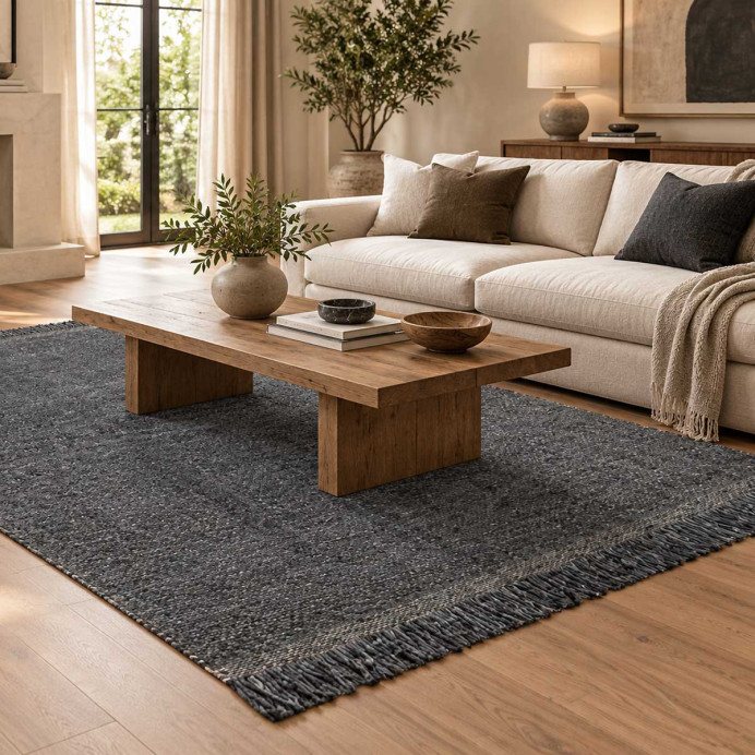 Tapis en Laine KULTI - Vivaraise | Impression Lin