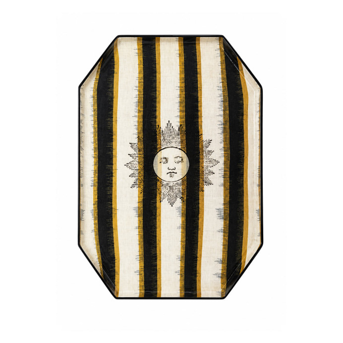 Plateau OCTO IKAT - Boncoeurs | Impression lin