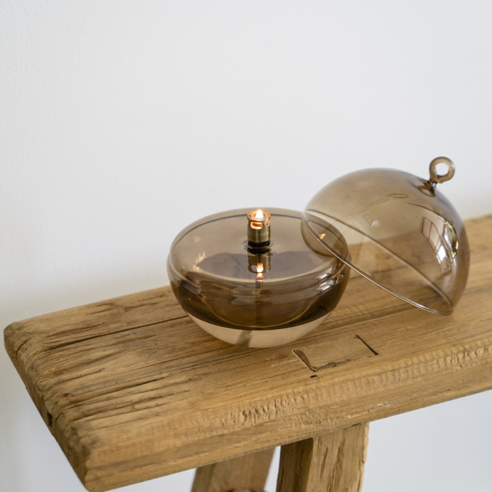 Lampe à huile Round cover en verre à couvercle Peri Living