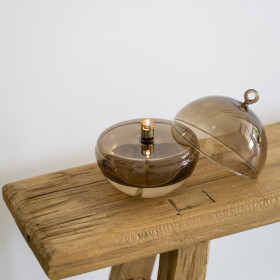 Lampe à huile Round cover en verre à couvercle Peri Living