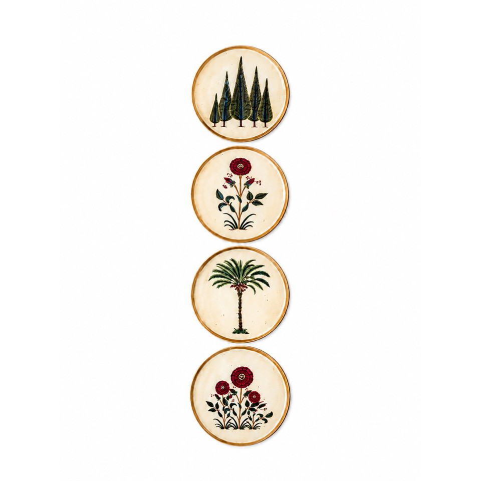 Sous verres ANTIQUE - Set de 4 