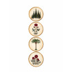 Sous verres ANTIQUE - Set de 4