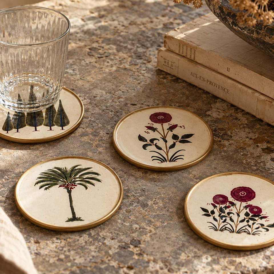 Sous verres ANTIQUE - Set de 4 