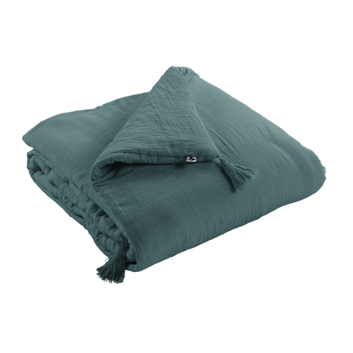 Plaid  / Couvre Lit Coton GAIA - L'Effet papillon | Impression lin