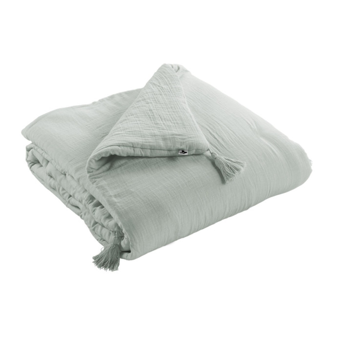 Plaid  / Couvre Lit Coton GAIA - L'Effet papillon | Impression lin