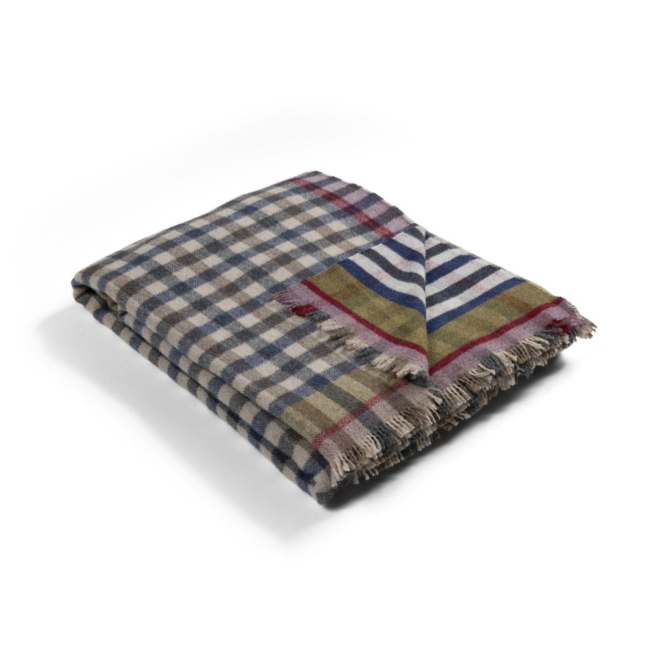 Plaid en Laine Vichy SANSA