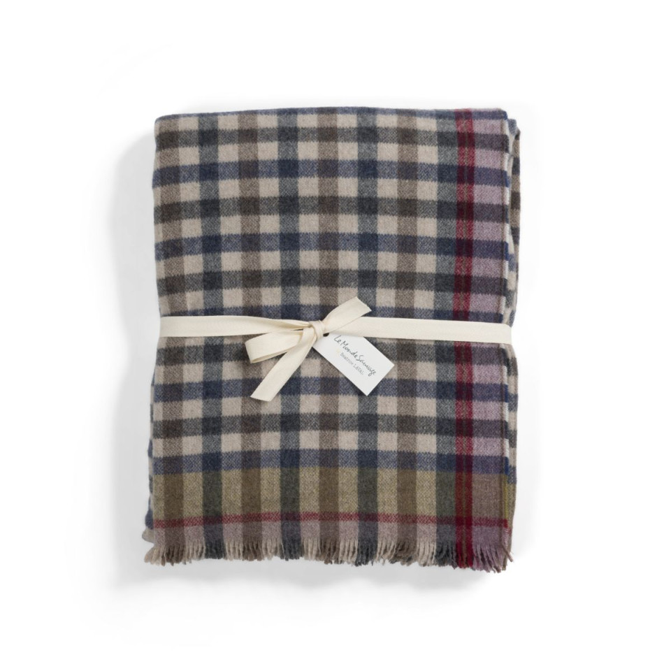 Plaid en Laine Vichy SANSA