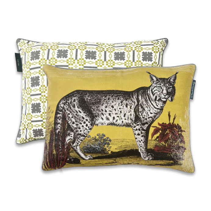 Housse de coussin Bestiaire Diego en soie Le Monde Sauvage