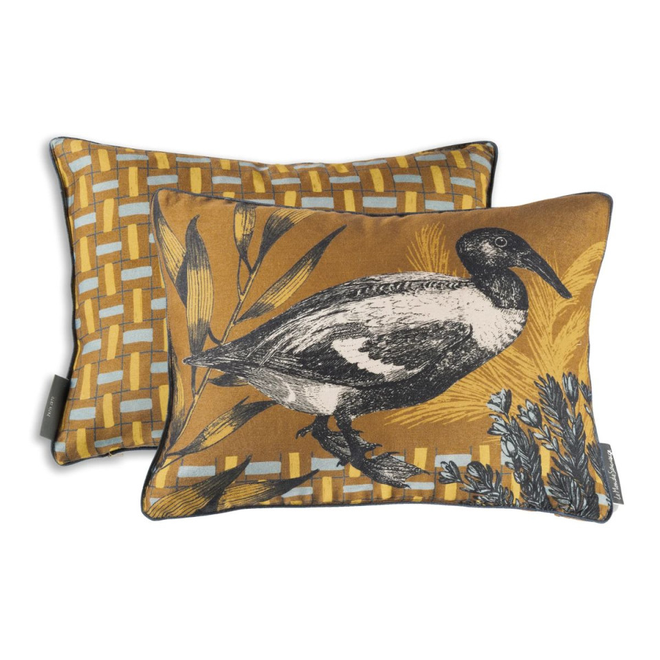 Housse de coussin Bestiaire Daffy en soie Le Monde Sauvage