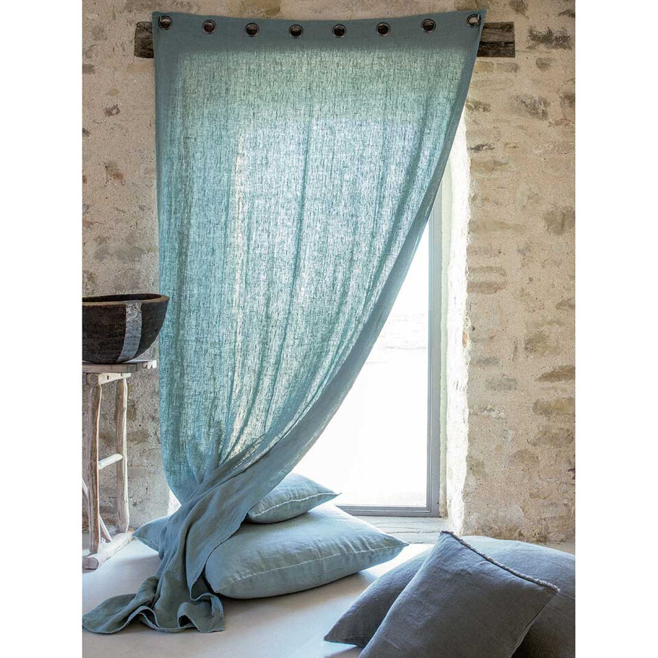 Rideaux à oeillet en Lin Lavé Propriano - 25 coloris