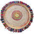 Tapis rond en corde de chanvre et coton recyclé Ballas