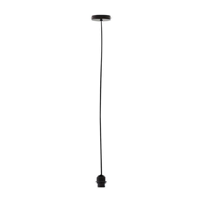 Douille de suspension et fil en tissu noir  Red Cartel à -35%