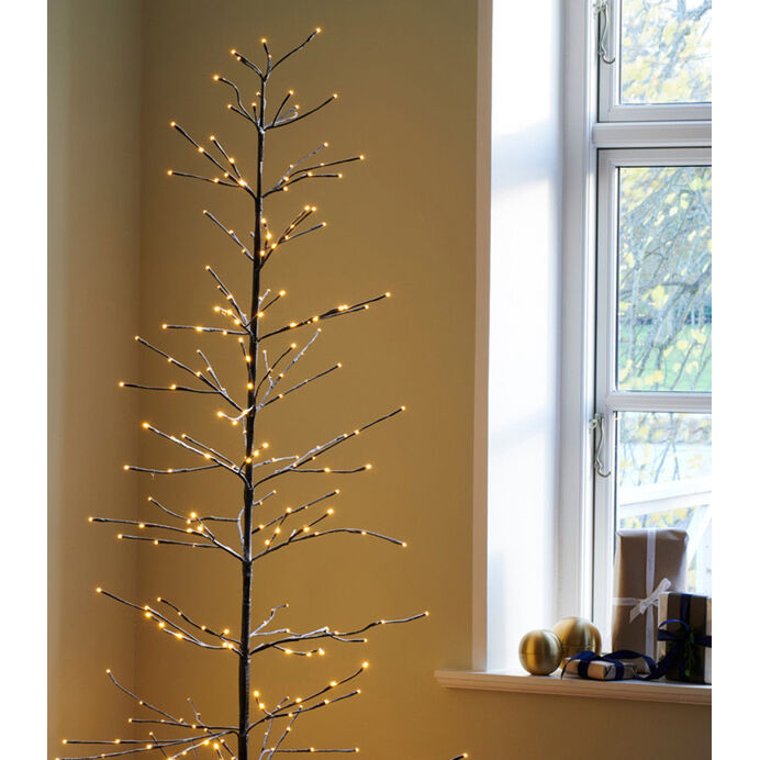 Sirius Sapin Lumineux Effet Enneigé ISAAC TRAE 228 Leds - Taille 16...