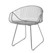 Chaise lounge en métal gris SAIRA - Bloomingville