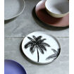 Assiette plate Palme céramique - HK Living