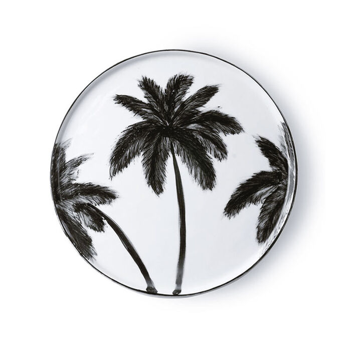 Assiette plate Palmier Palms céramique Diam. 27cm - HK Living