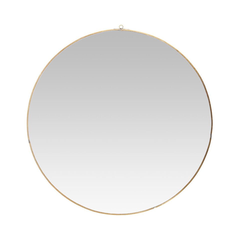 Miroir rond bord laiton Ø59cm 