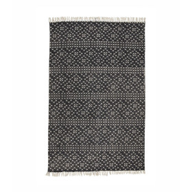 Tapis Fernando en Coton Noir - Affari