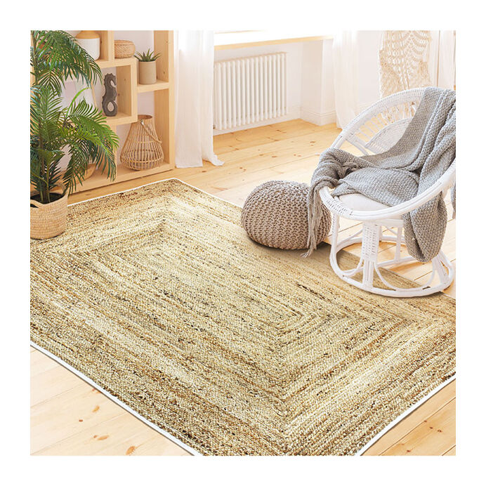 Impression Lin Tapis rectangulaire en Jute 120x170 FUNNY - 2 coloris