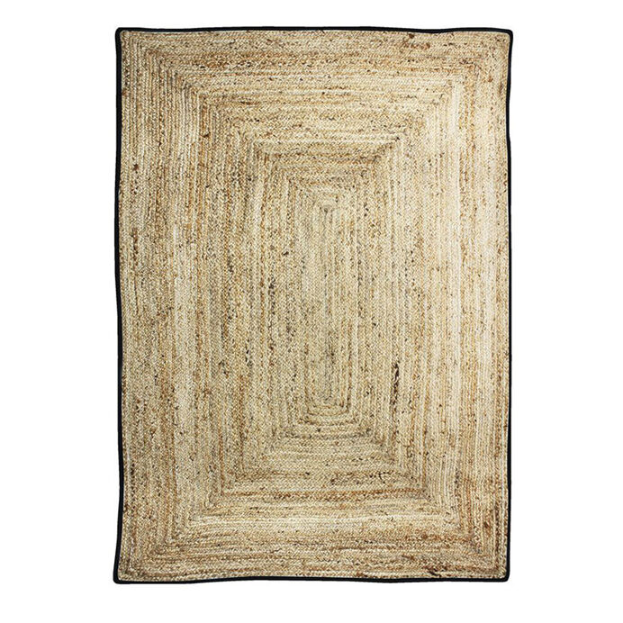 Impression Lin Tapis rectangulaire en Jute 120x170 FUNNY - 2 coloris