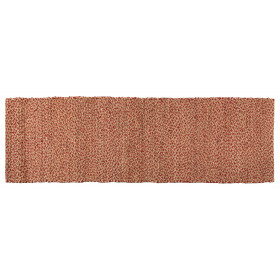 Tapis tissé de jute et coton coloré