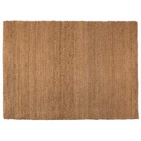 Tapis tissé de jute et coton coloré