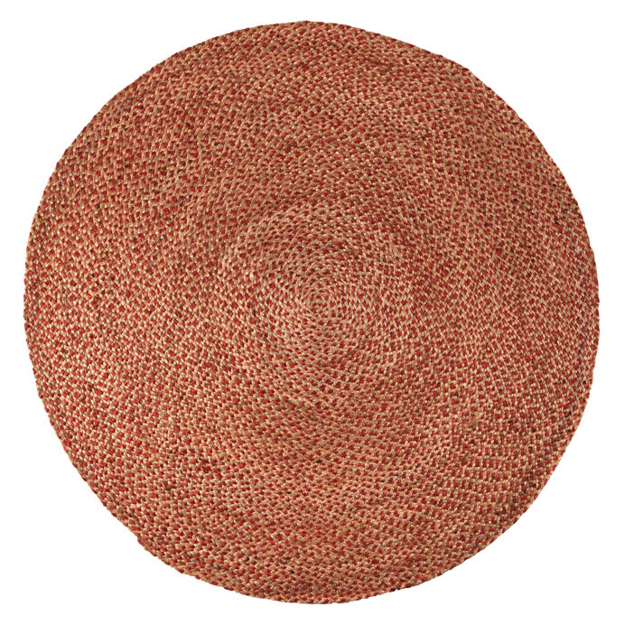 Tapis tissé jute et coton coloré - Vivaraise | Impression Lin