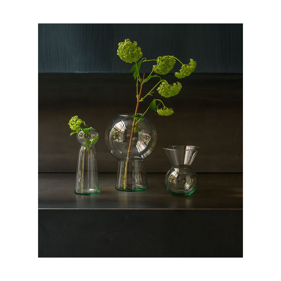 Vase en verre recyclé L