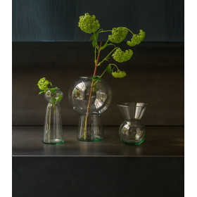 Vase en verre recyclé L