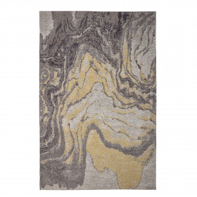 Hussain Rug, Yellow, Cotton - Bloomingville 