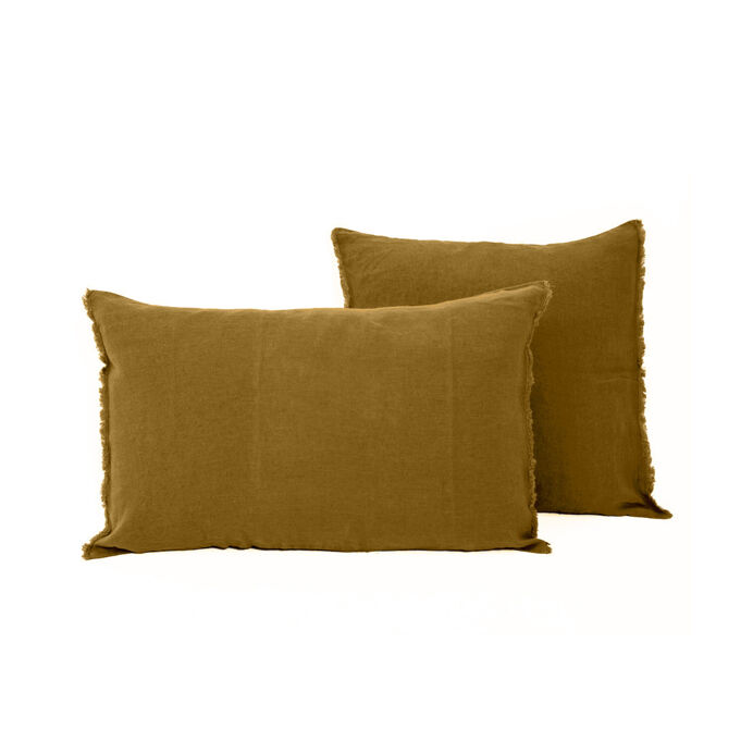 Harmony Textile - Haomy Housse de Coussin VITI en Lin Lavé