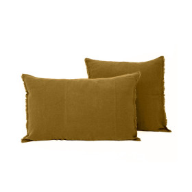 Housse de Coussin VITI en Lin Lavé - HARMONY HAOMY