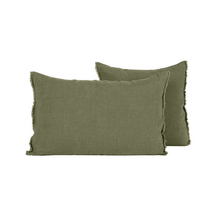 Harmony Textile - Haomy Housse de Coussin VITI en Lin Lavé