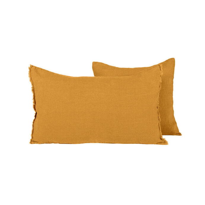 Harmony Textile - Haomy Housse de Coussin VITI en Lin Lavé