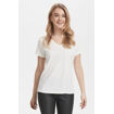 Naia T-shirt basique col V - Blanc cassé