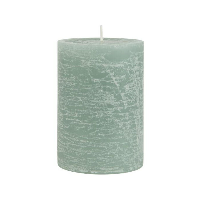 Rustic candle green Ø:7 H:10 - IB LAURSEN