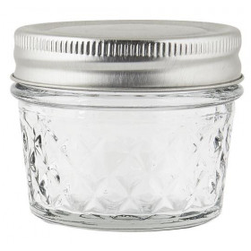 Bocal en verre travaillé couvercle métal 75 ml - IB LAURSEN