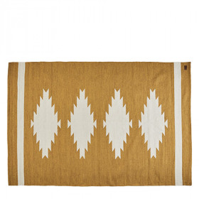 OTHELLO Tapis Moutarde/Blanc 4 Tailles - AFFARI
