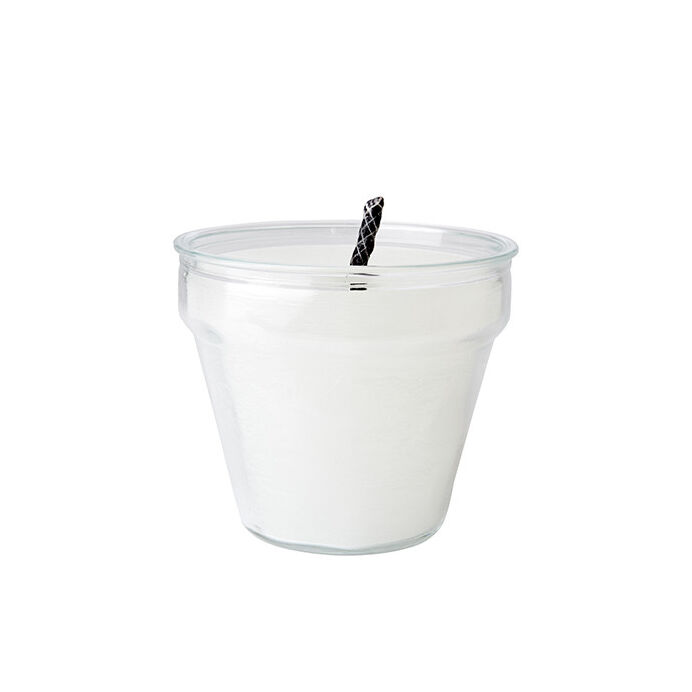 EVENT Bougie pot d'extérieur en verre L Blanc/clair Affari à -30%