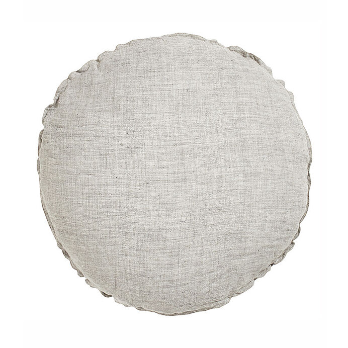 Bed and Philosophy BEN Coussin rond diam. 63cm en lin changeant - G...