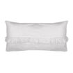 FOX coussin frange lin 30X60 Blanc - BED AND PHILOSOPHY