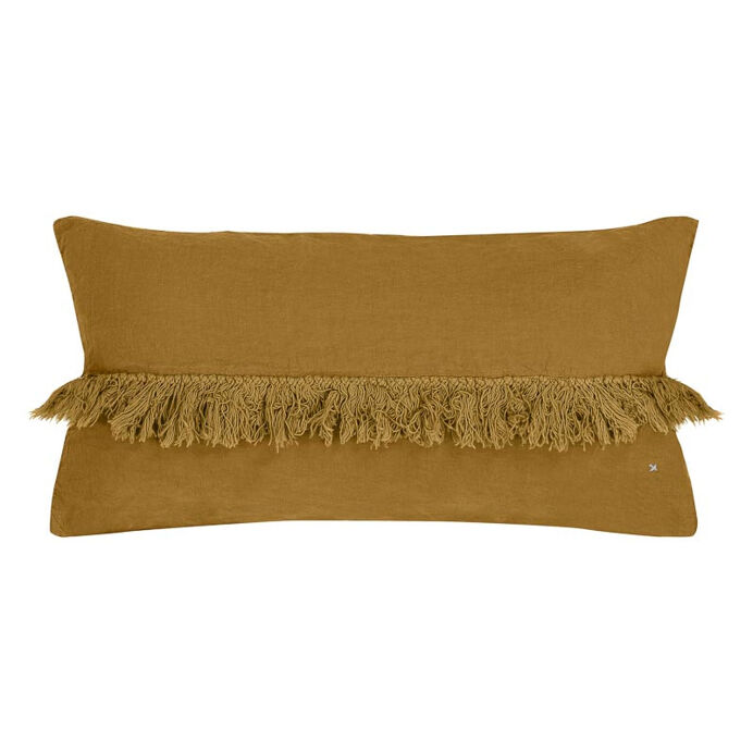 FOX coussin frange lin 30X60 Butternut  Bed and Philosophy à -35%