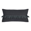 FOX coussin frange lin 30X60 Charbon - BED AND PHILOSOPHY