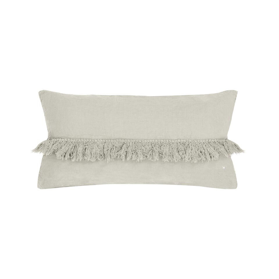 FOX coussin frange lin 30X60 Naturel - BED AND PHILOSOPHY