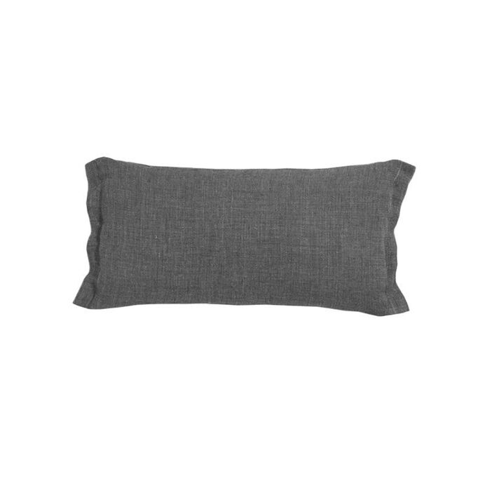 CANAILLE coussin lin changeant 30X60 Graphite  Bed and Philosophy à...