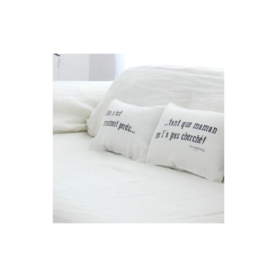 SWITCH maman lot de 2 coussins 25X40 MILK - BED AND PHILOSOPHY
