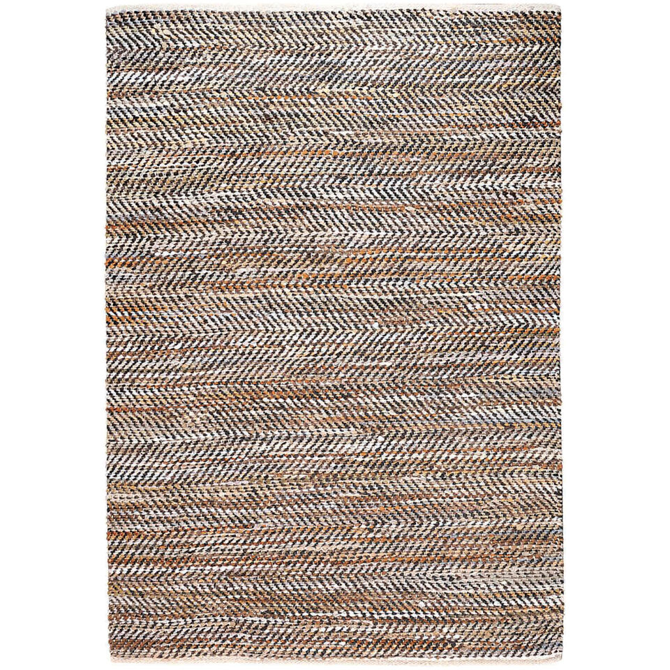 Tapis en Coton et Cuir ATLAS