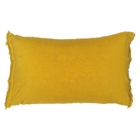 Coussin en lin QUEENFRANGE 50X70 cm CURRY - BED AND PHILOSOPHY