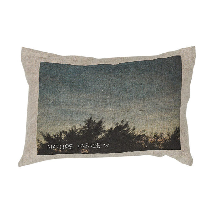 Coussin NATURE INSIDE en lin Nature Inside SUD - BED AND PHILOSOPHY